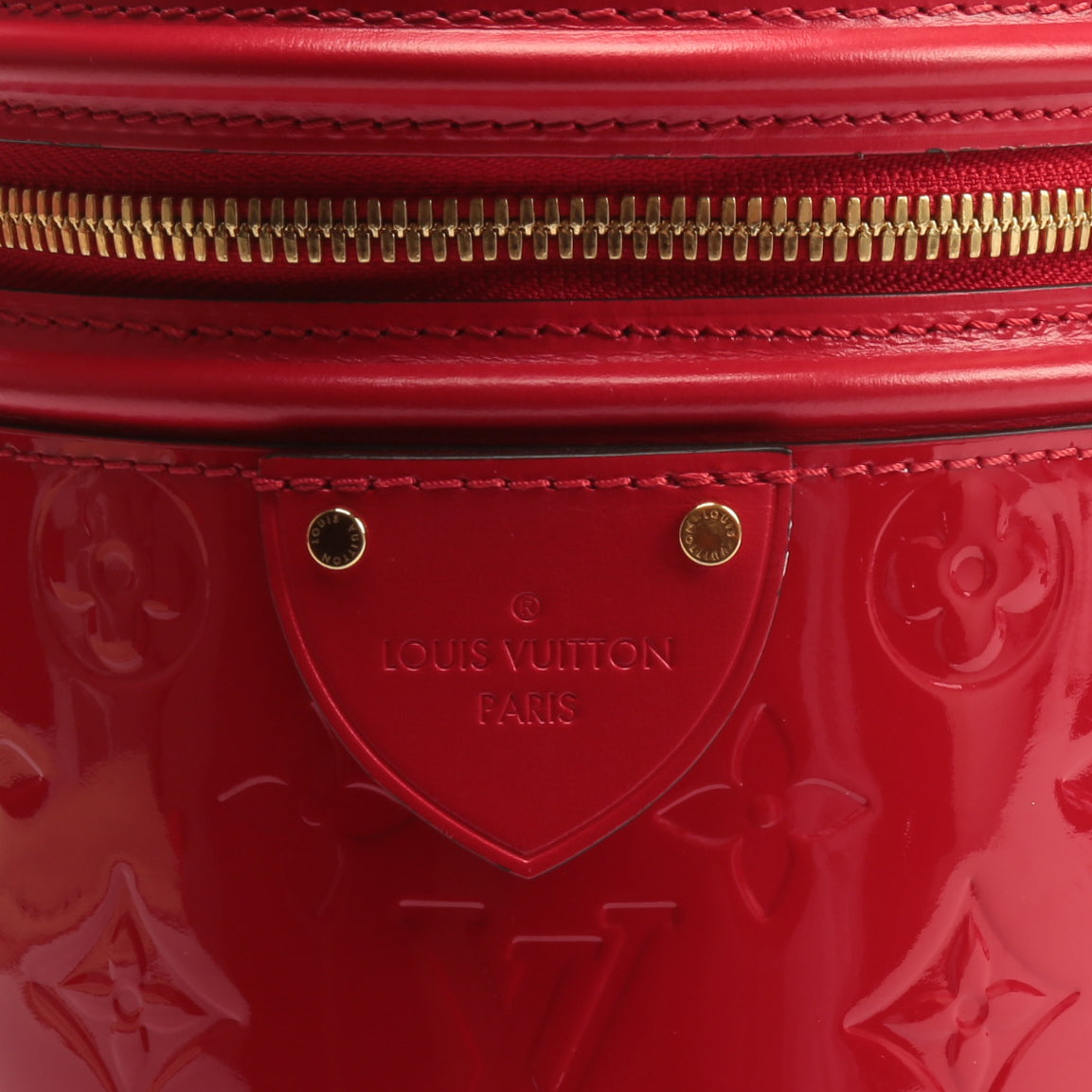 Louis Vuitton Monogram Vernis Cannes Bucket Bag - Red Bucket Bags