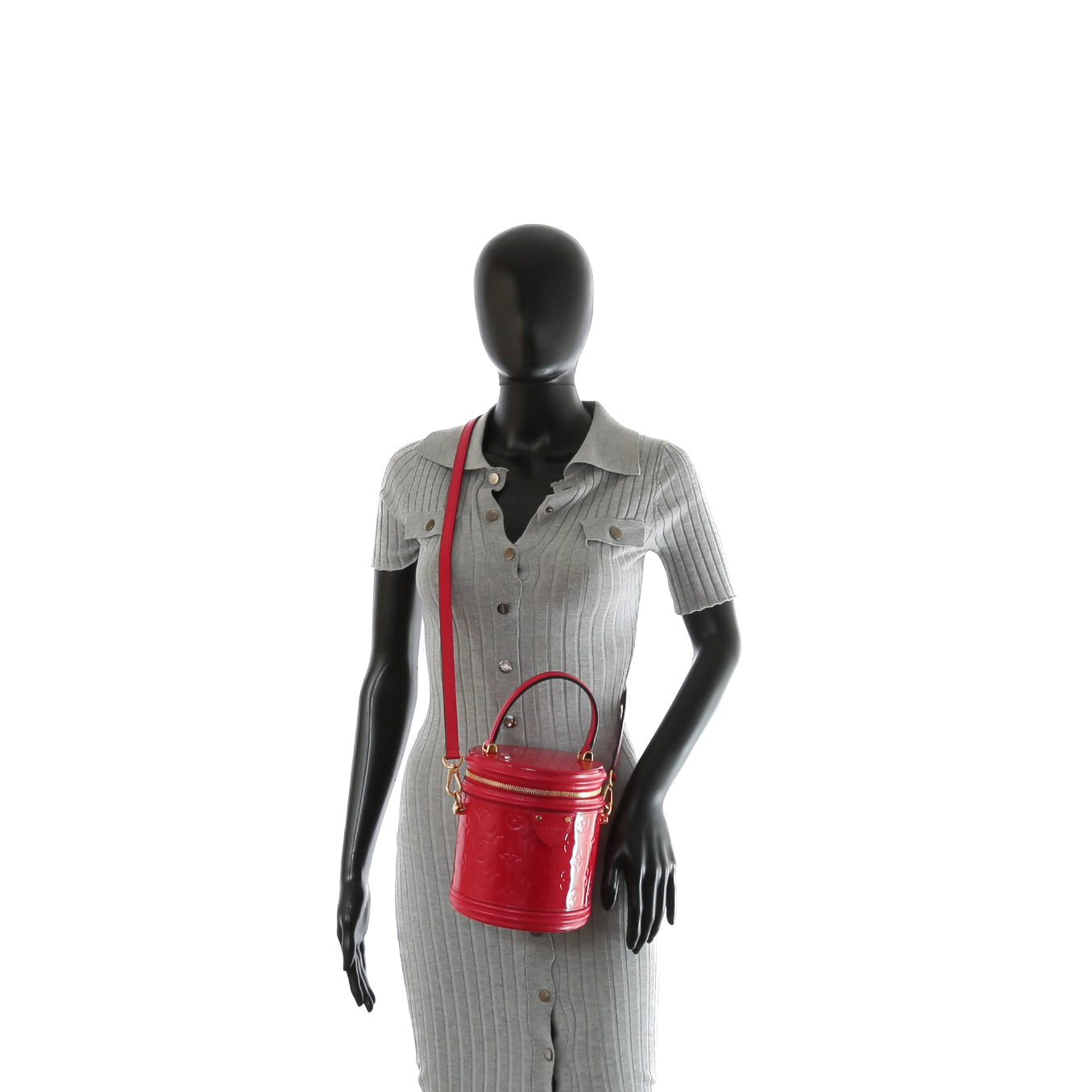 Louis Vuitton Monogram Vernis Cannes Bucket Bag - Red Bucket Bags, Handbags  - LOU800870
