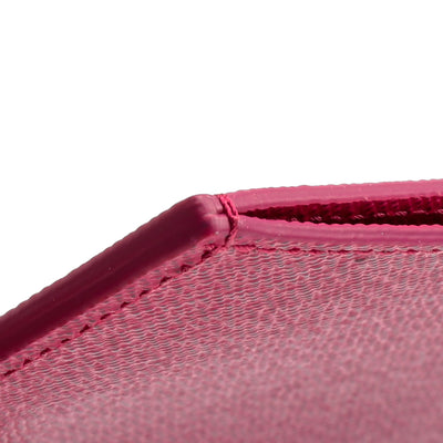 LOUIS VUITTON Leather Pochette Felicie Insert/Card Case Fuchsia