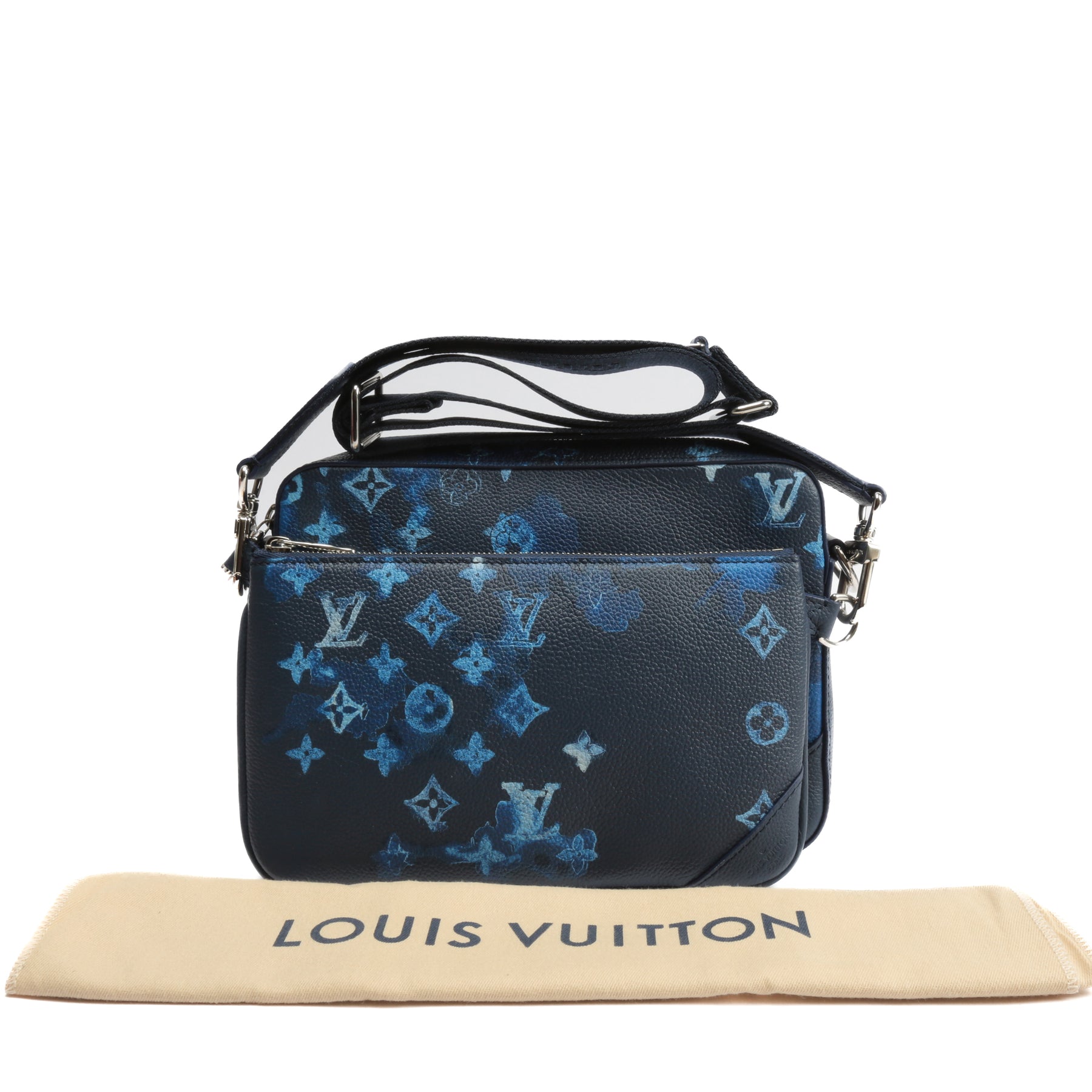 Louis Vuitton 2021 Monogram Ink Watercolor Trio Messenger - Blue Messenger  Bags, Bags - LOU463653