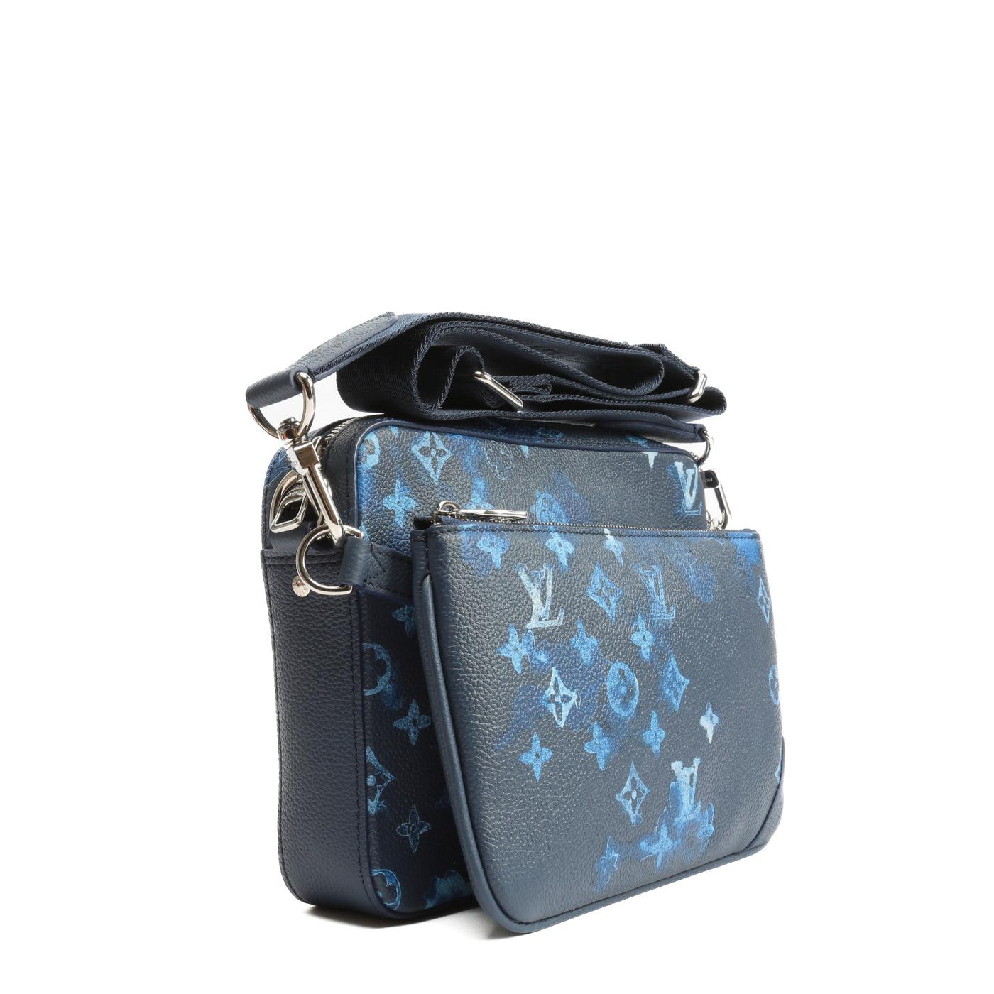 Louis Vuitton 2021 Monogram Ink Watercolor Trio Messenger - Blue Messenger  Bags, Bags - LOU463653