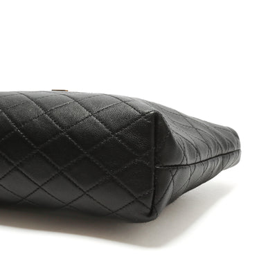 SAINT LAURENT Gaby Quilted Leather Black Pouch