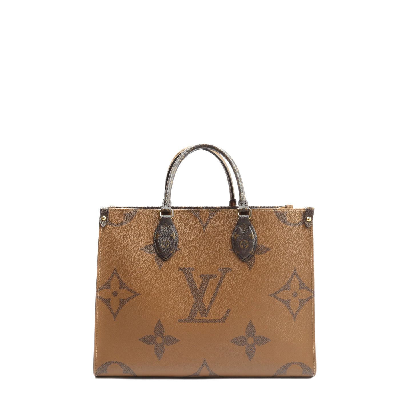 LOUIS VUITTON ONTHEGO GM REVERSE MONOGRAM TOTE AND LV ONTHEGO MM TOTE  EMPREINTE LEATHER COMPARISON 