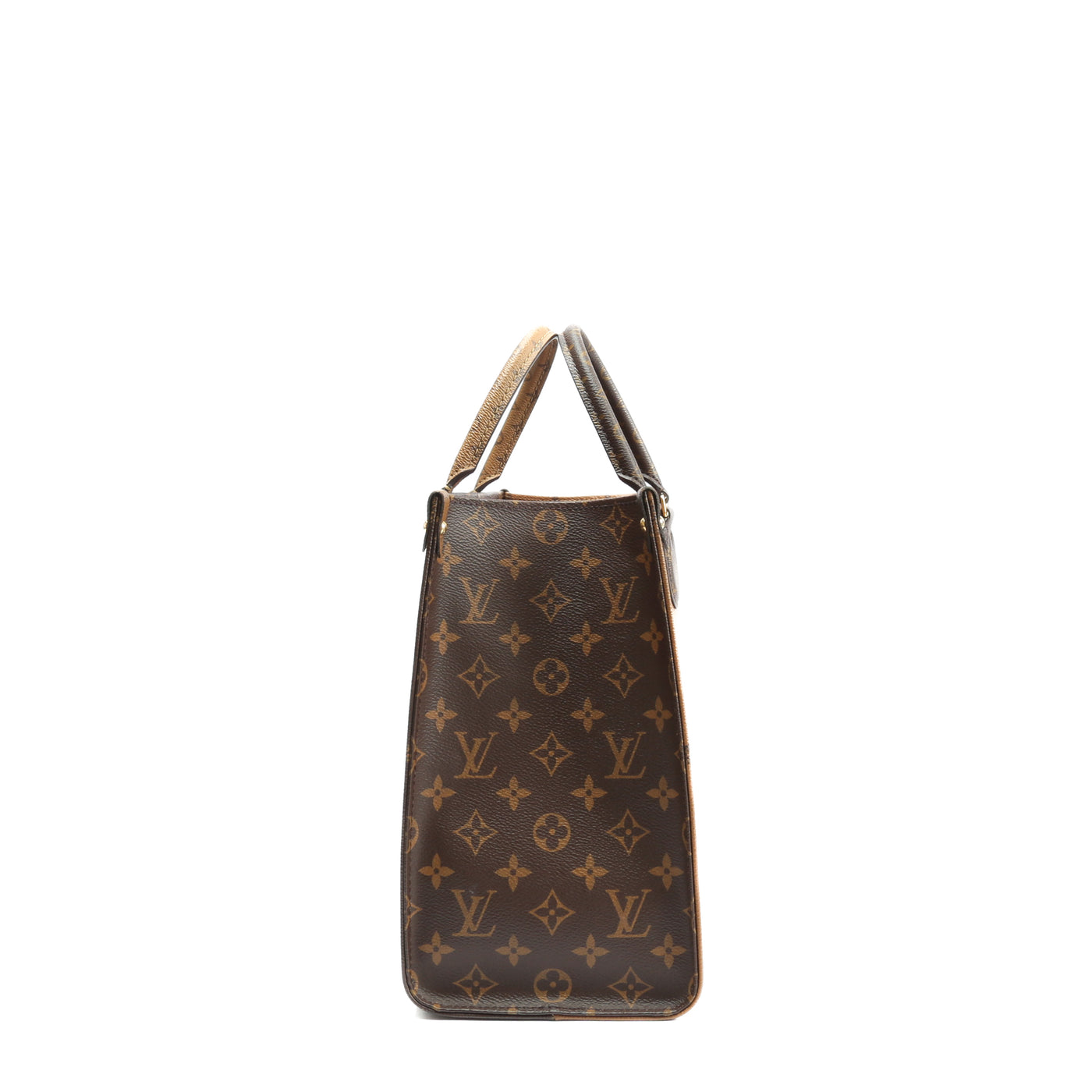 Louis Vuitton Onthego MM Monogram Canvas Black in Coated Canvas