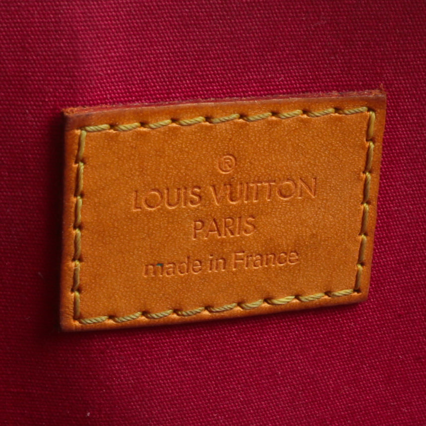 LOUIS VUITTON Monogram Vernis Alma MM Red