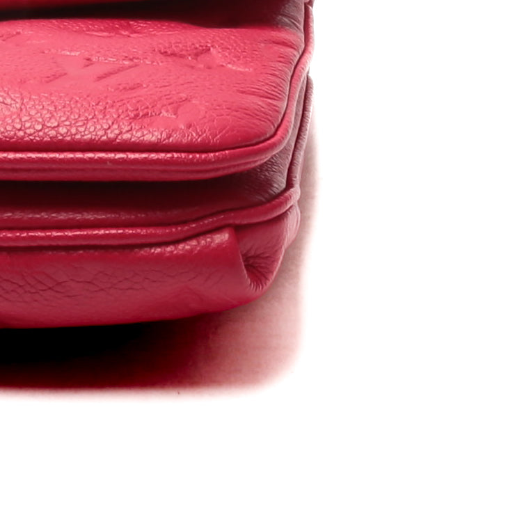 Red Louis Vuitton Monogram Empreinte Twice Bag