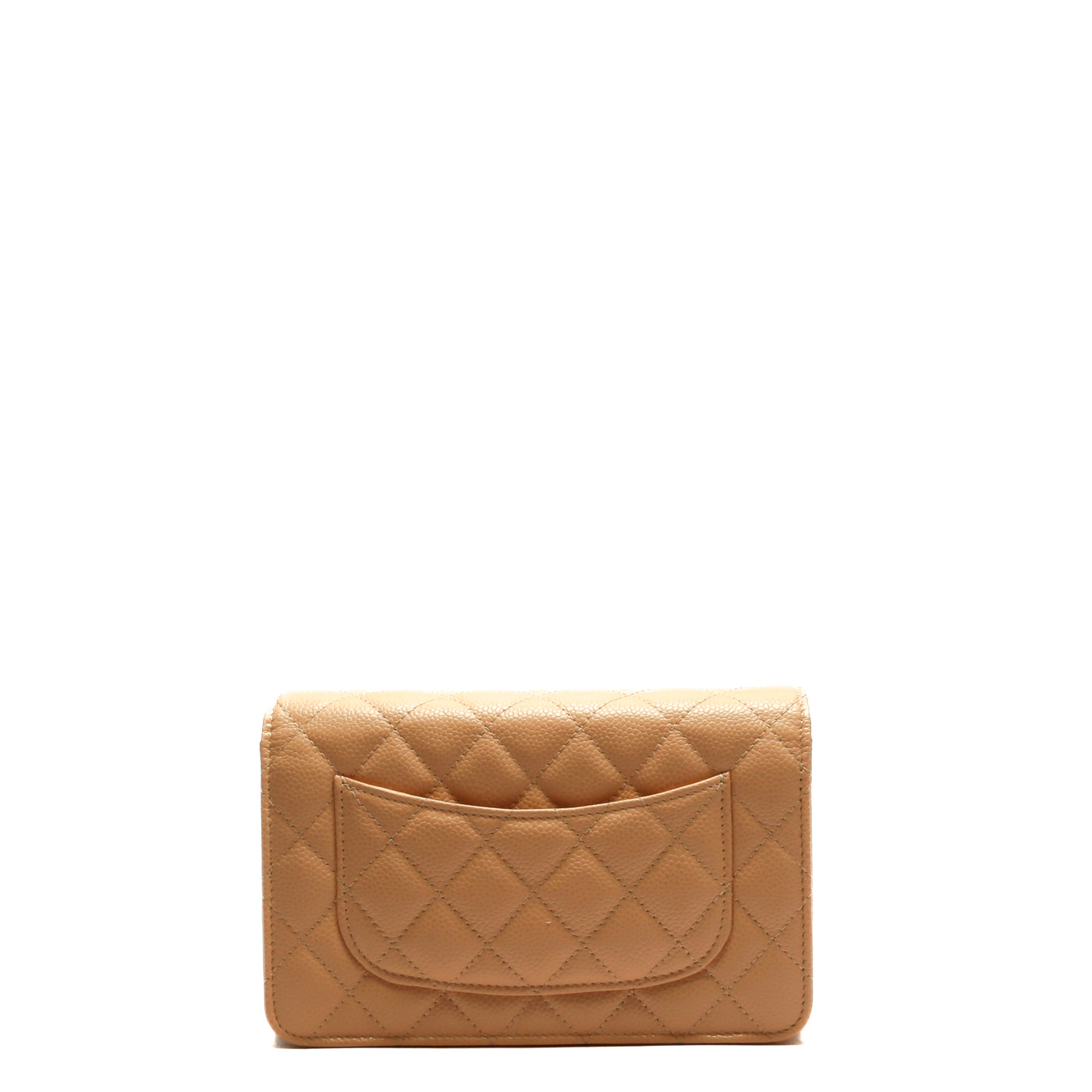 CHANEL Caviar Leather Quilted Wallet on Chain - Nude – ALB