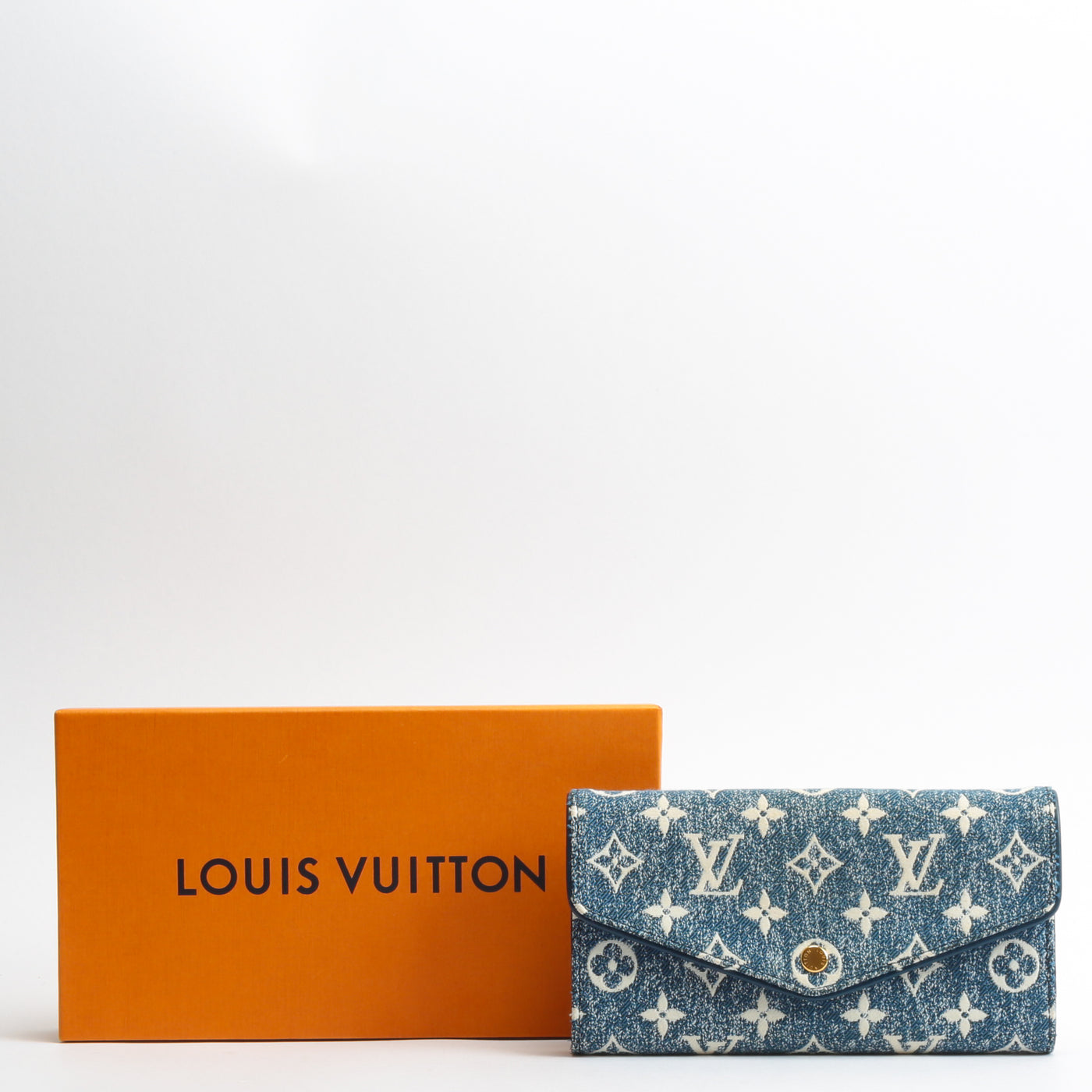 Louis Vuitton Sarah Jacquard Denim Wallet