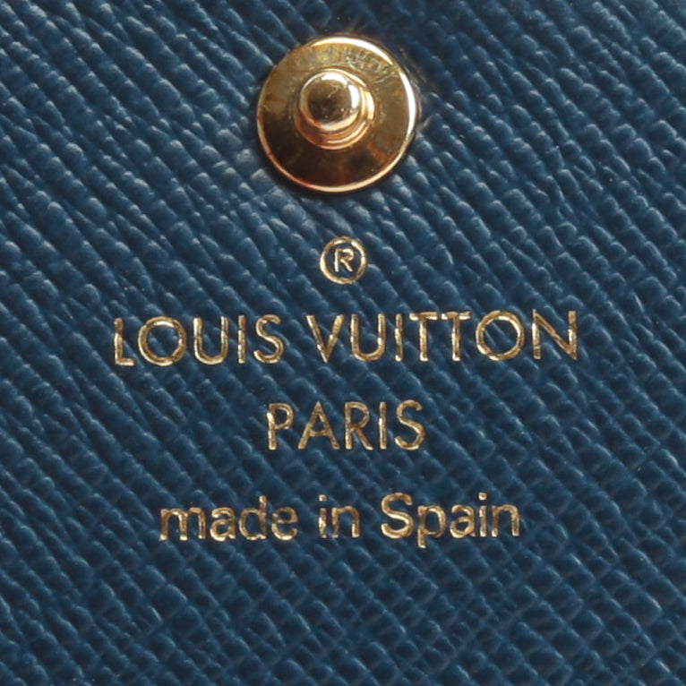 Louis Vuitton Sarah Wallet Denim Jacquard Navy Blue