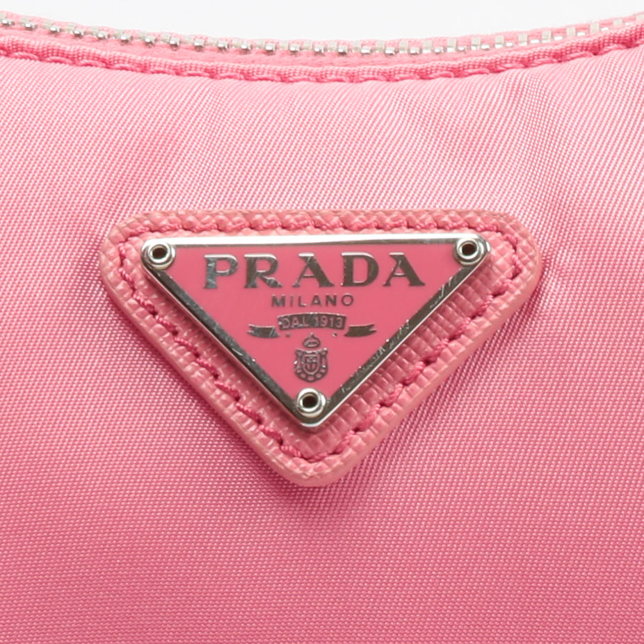 Prada Re-Edition 2005 Nylon Bag Begonia Pink in Nylon with Silver-tone - US