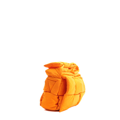 BOTTEGA VENETA Intreccio Padded Tech Cassette Medium Orange