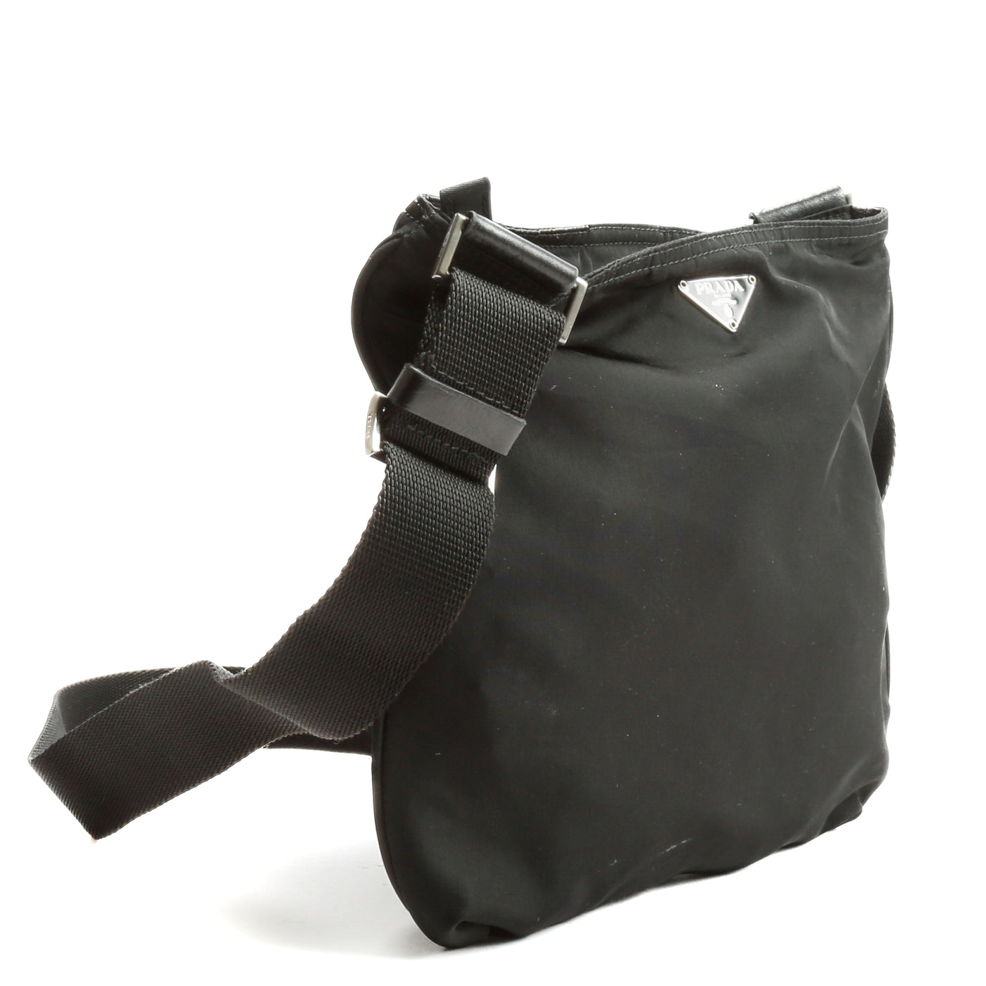 PRADA Vela Messenger Bag - Black - OUTLET FINAL SALE