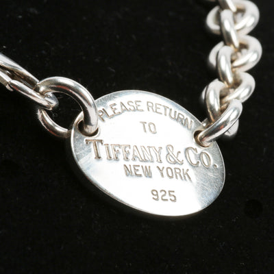 TIFFANY & CO. Oval Tag Classic Necklace - FINAL SALE