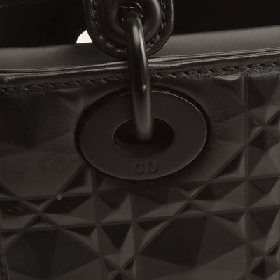 CHRISTIAN DIOR Diamond Cannage Lady Dior Small - Black