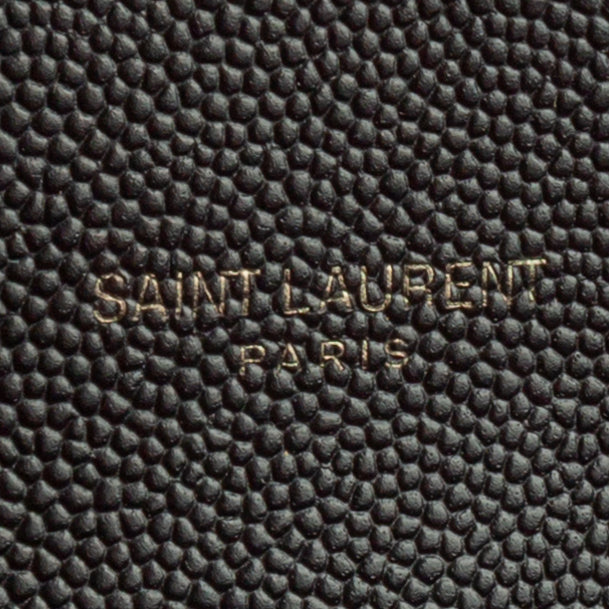 SAINT LAURENT Medium TriQuilt  Envelope Bag - Black
