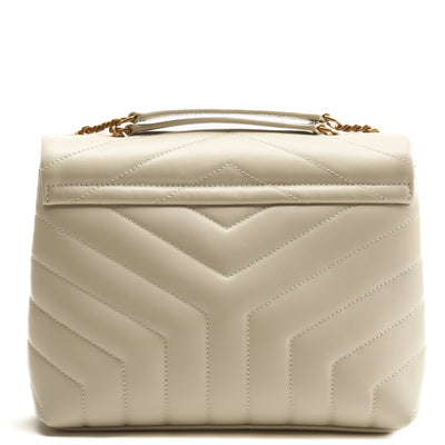 SAINT LAURENT Small LouLou Bag - Off White