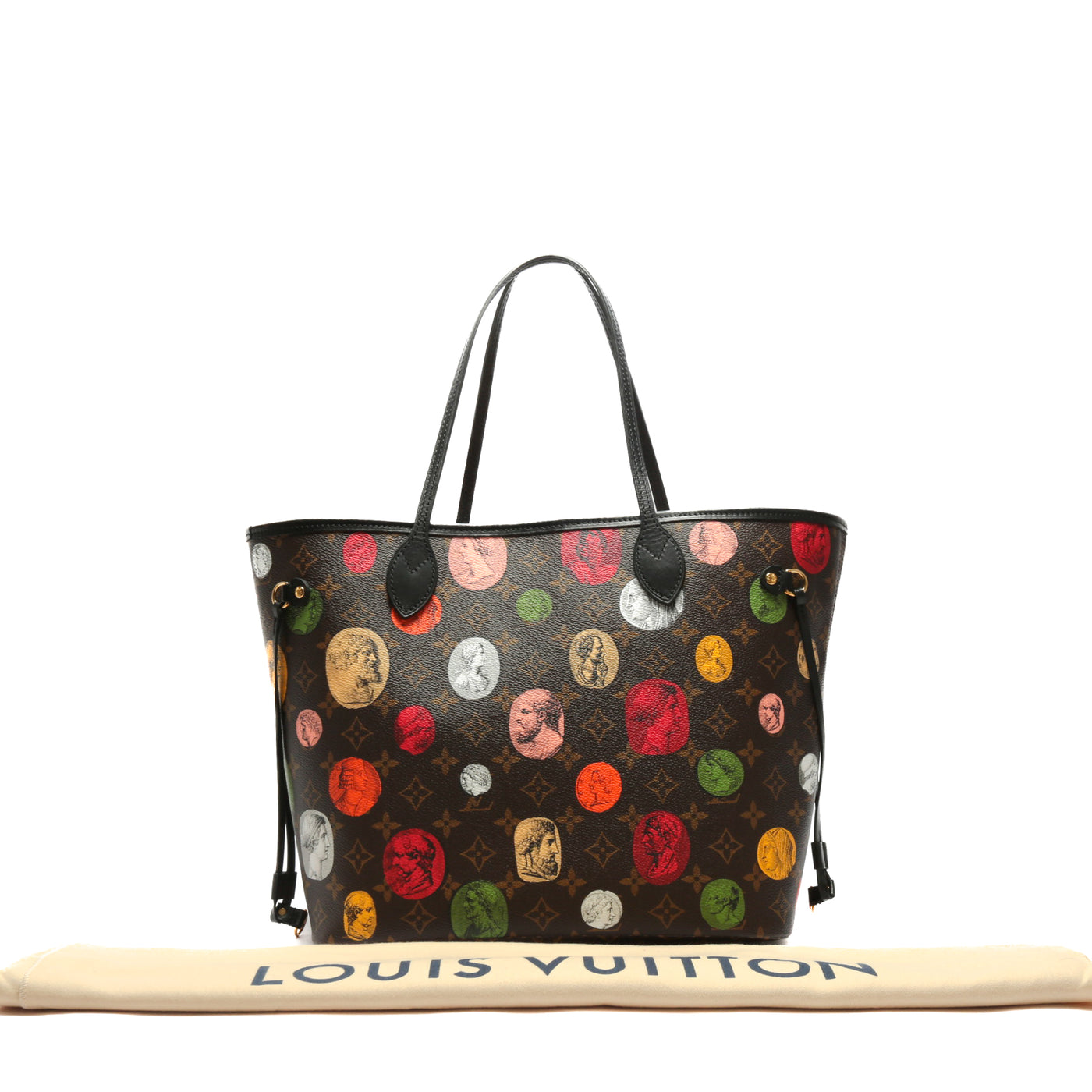 LOUIS VUITTON Neverfull MM Fornasetti Monogram Cameo -No Pouch