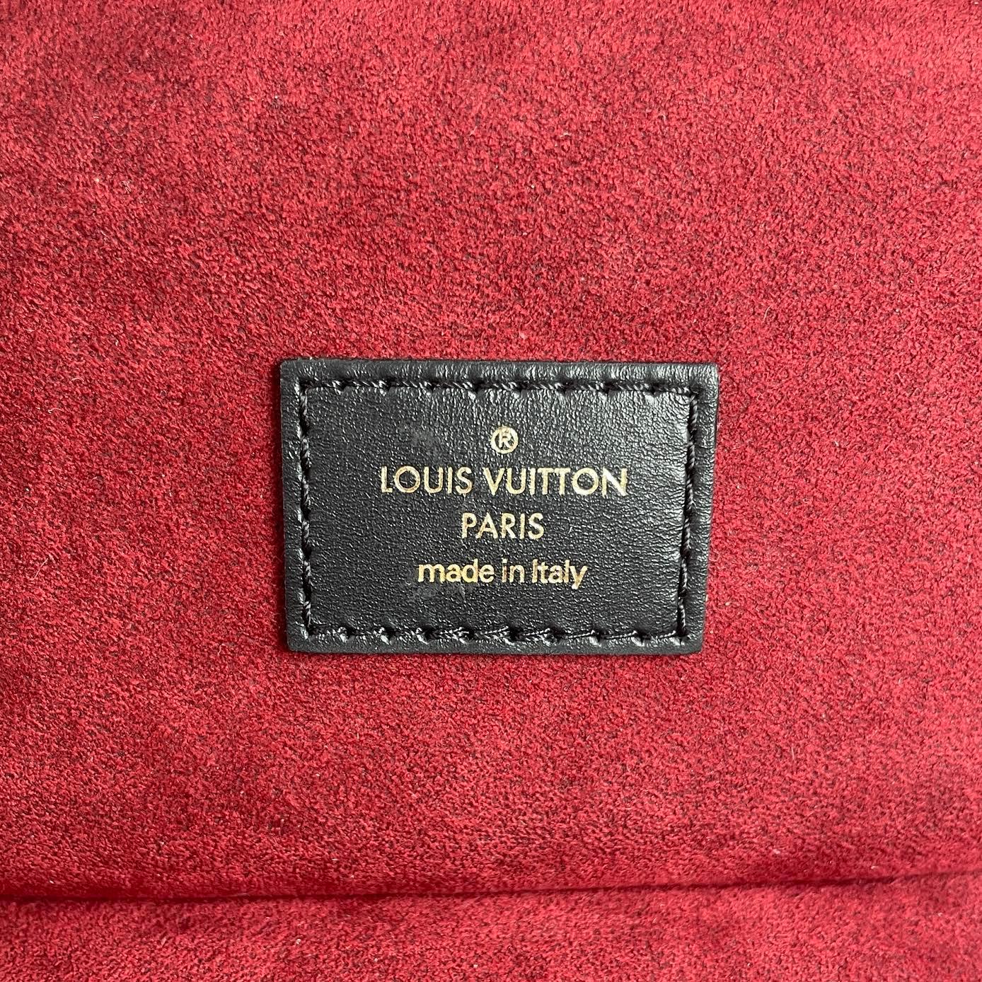 Louis Vuitton Grand Palais Handbag Bicolor Monogram Empreinte Giant Black