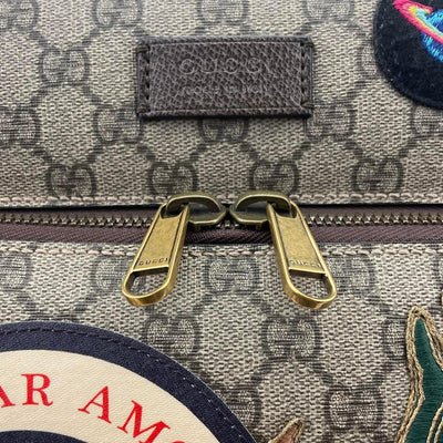 GUCCI GG Supreme Carry-On Suitcase- Travel Patches - ALB