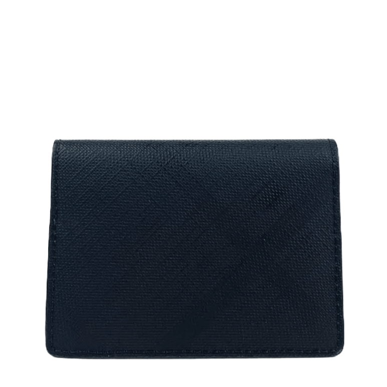 BURBERRY Charcoal Check Folding Card Case - ALB