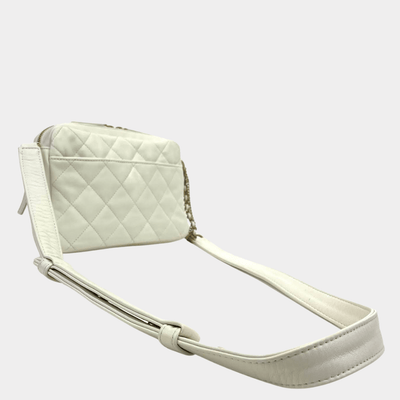 CHANEL 2022 Small Chain-Link Quilted Camera Bag - ALB