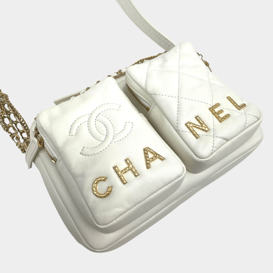 CHANEL Small Chain-Link Quilted Camera Bag OUTLET FINAL SALE – ALB