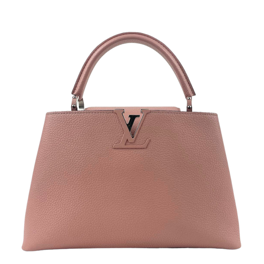 LOUIS VUITTON Capucines MM Taurillon Leather Pink