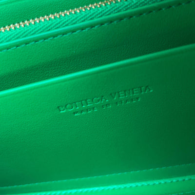 BOTTEGA VENETA Intreccio Leather Wallet - ALB