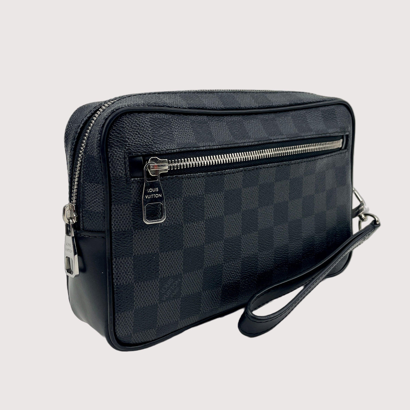 Louis Vuitton Kasai Clutch Damier Graphite in Toile Canvas/Leather with  Silver-tone - US