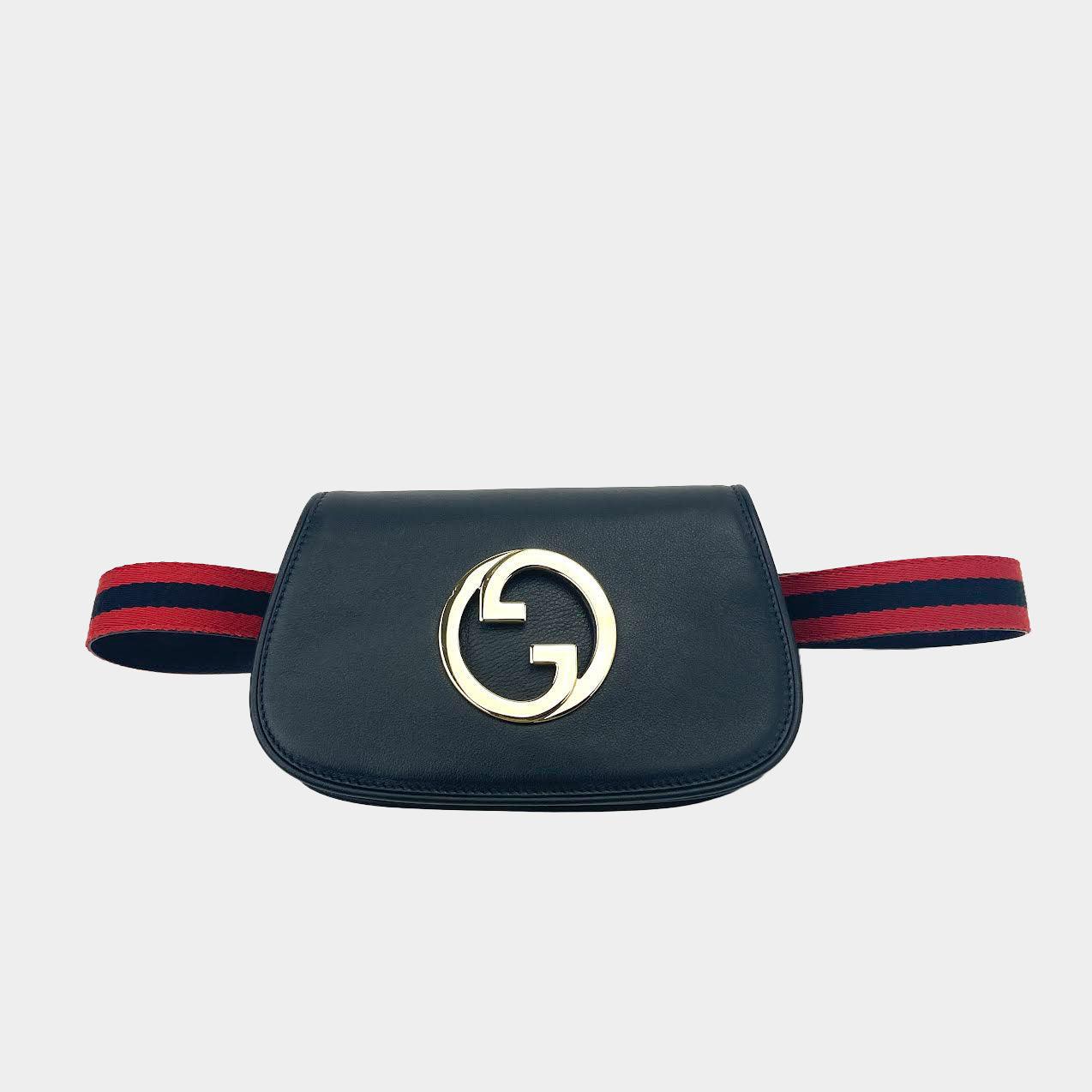GUCCI Blondie Belt Bag w/Red & Blue Web Strap - ALB
