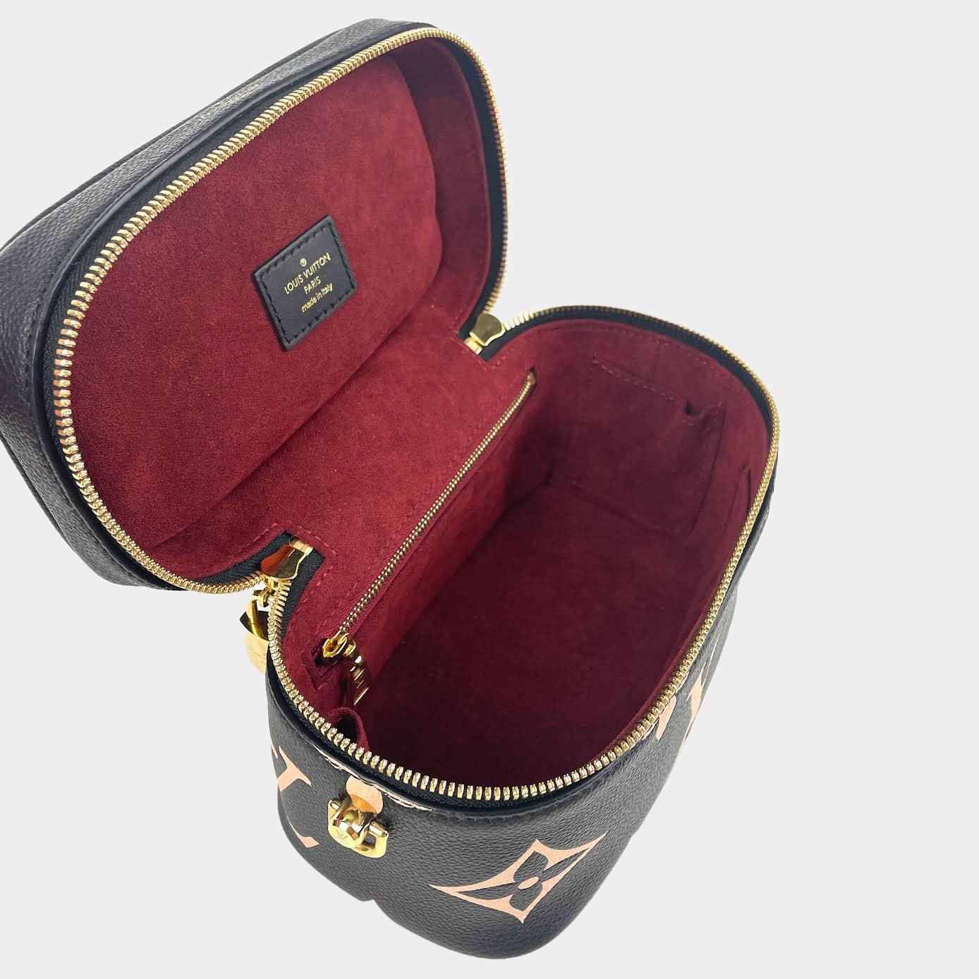 Sold at Auction: Louis Vuitton, Louis Vuitton Vanity PM Black/Beige  Empreinte Leather