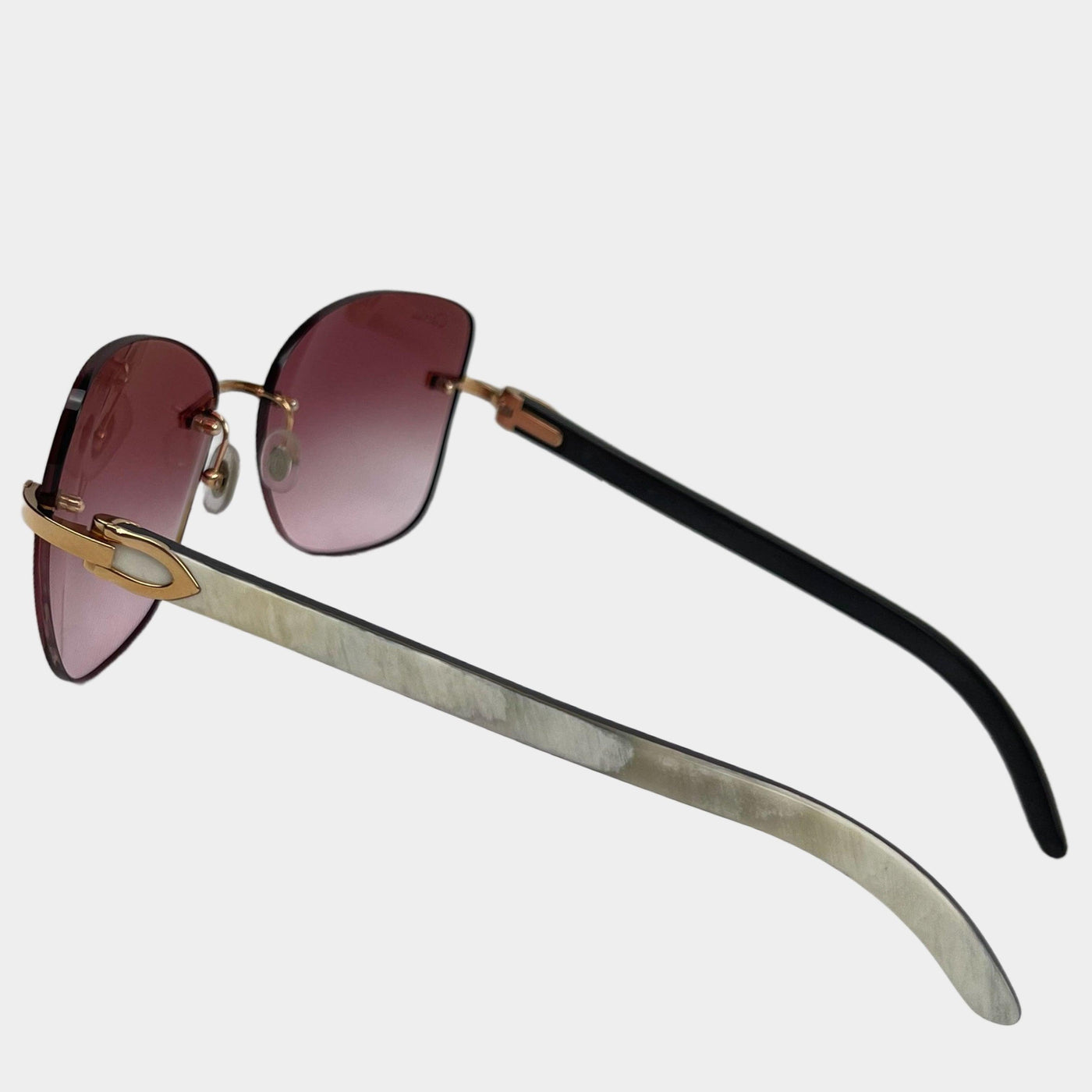 CARTIER White Buffalo Horn Sunglasses - ALB