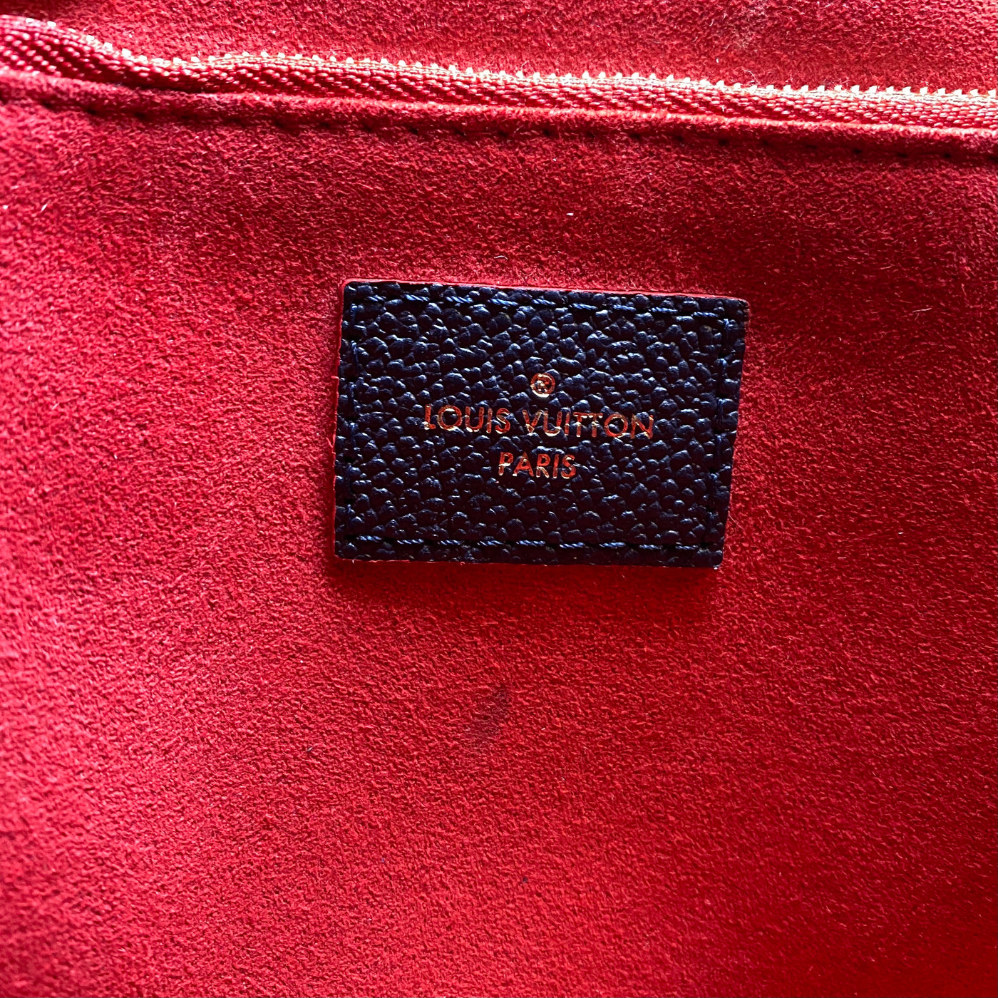 Louis Vuitton Vavin Handbag Monogram Empreinte Leather PM Blue 2317242