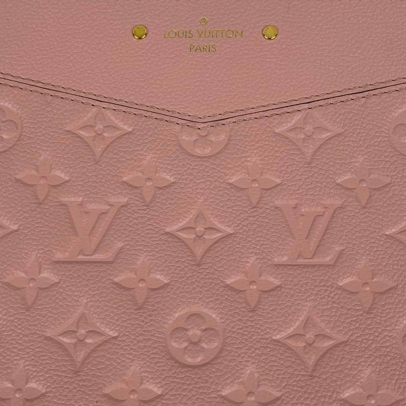 Louis Vuitton Pink Leather Rose Ballerine Monogram Empreinte Daily