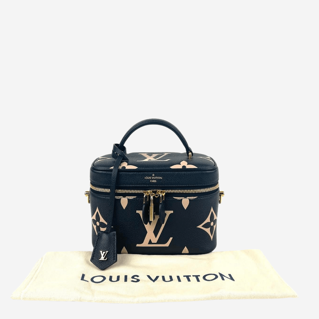 Pre-Owned Louis Vuitton Empreinte Monogram Giant Vanity PM Black