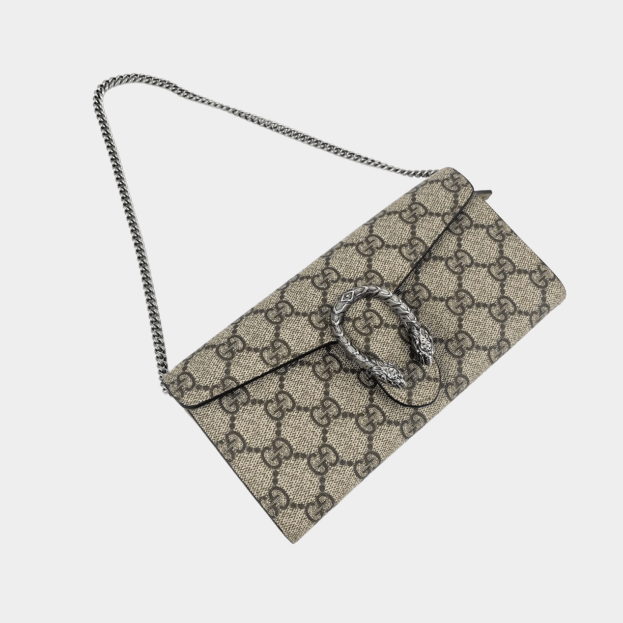 Gucci GG Supreme Blooms Dionysus Mini Wallet on Chain Bag (SHF