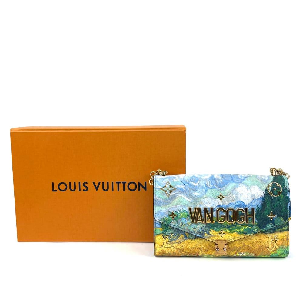 Louis Vuitton Clutch Monet Masters Jeff Koons Periwinkle Multicolor in  Coated Canvas with Brass - US