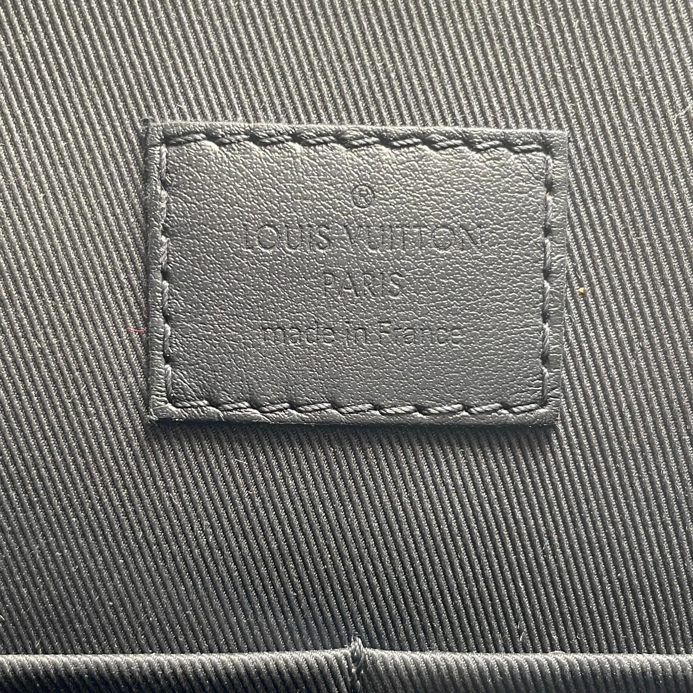 Louis Vuitton Black Taurillon Leather & Damier Ebene Canvas LV